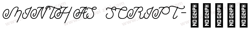 MINTHAS SCRIPT字体转换